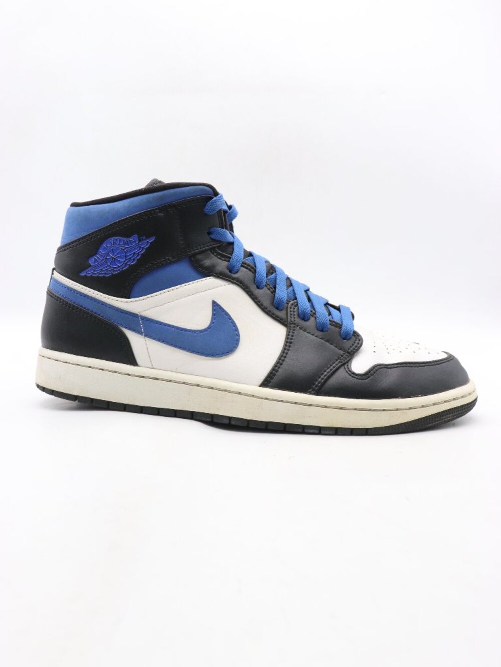 Nike Air Jordan 1 Mid Racer Blue Men's Size 12 Basketball Sneakers 554724-140